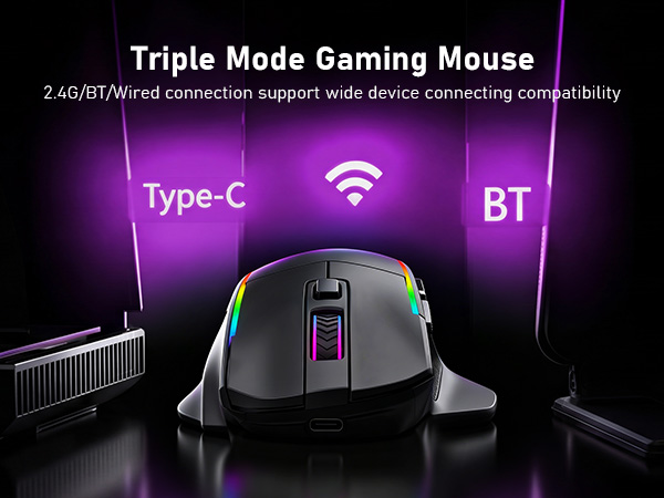 Tri Mode gaming mouse