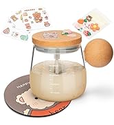 Self Stirring Mug With Lid, Self Mixing Cup, Electric High Speed Blender Mug, 400ml High Borosili...