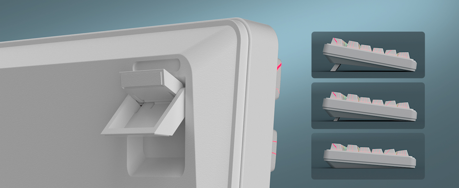 Two-Step Keyboard Feet