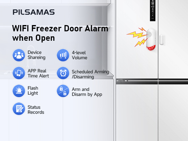 WIFI Freezer Door Alarm when Open AW401S