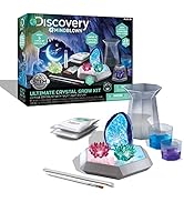 Discovery #MINDBLOWN Ultimate Crystal Growing Set, 23-Piece Kit with Nightlight Display, Create V...