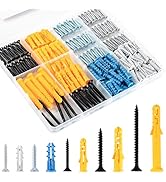 KURUI Wall Anchors Kit for Hanging Wall Art Decor, 270Pcs Picture Hangers Assortment Kit for Dryw...