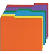 12Pcs Colored File Folders Letter Size Manilla File Folders with 1/3-cut Tabs Decorative File Poc...