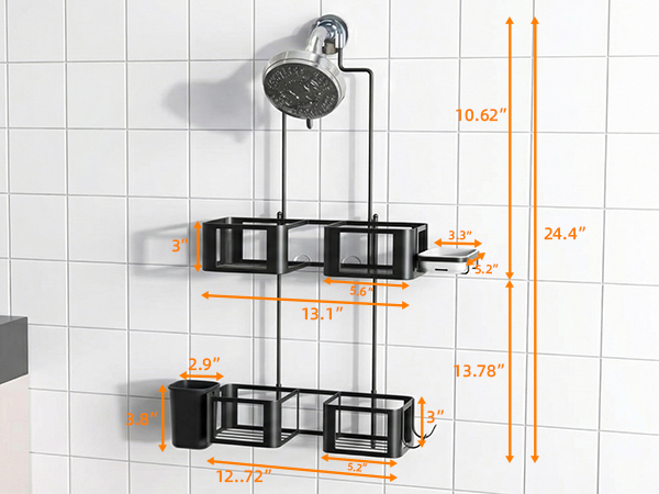 Hanging shower caddy