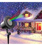 Christmas Laser Lights Projector Outdoor, AIRIVO 3 Color Motion Firefly Lights Projector, Moving ...
