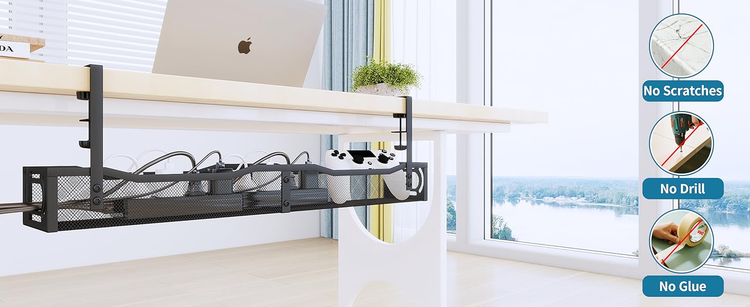 SONATURE Under Desk Cable Management Tray