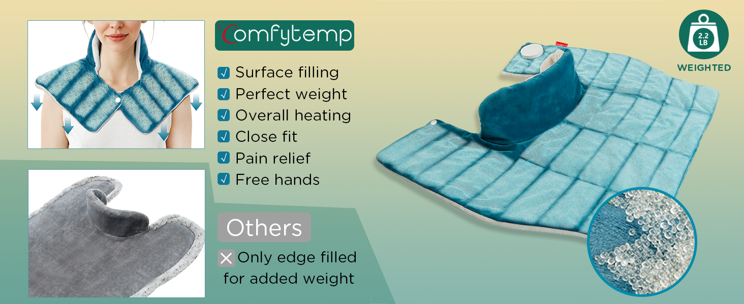 weighted heating pad