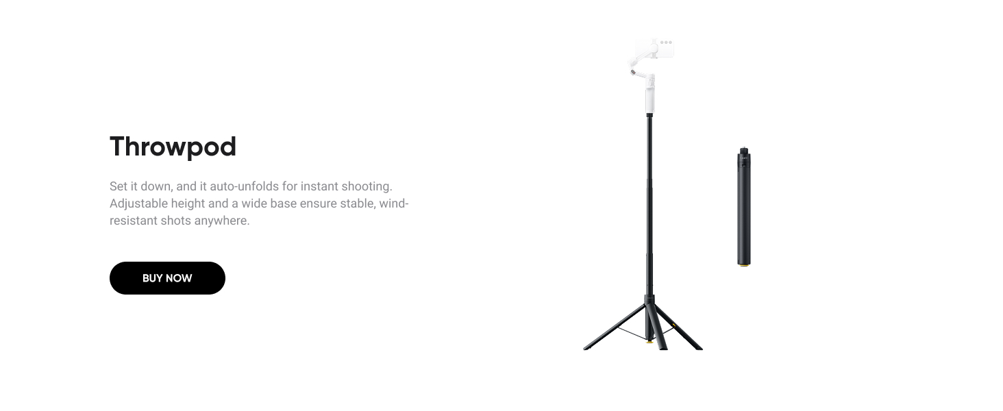 Intsa360 Flow 2 White Gimbal Stabilizer for Smartphone