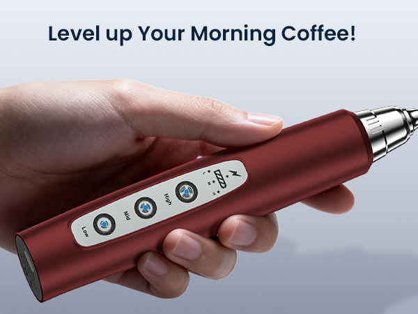 milk frothewand handheld rechargeable electric whisk drink mixer coffee hand mixer drink mixer