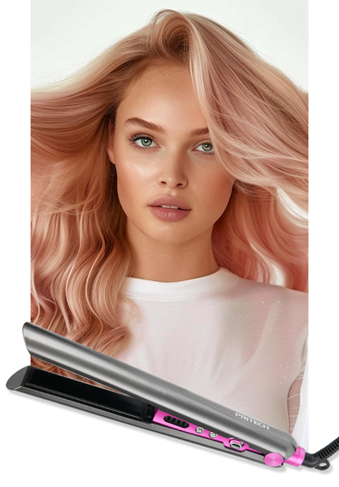 flat iron hair straightener and curler 2 in 1