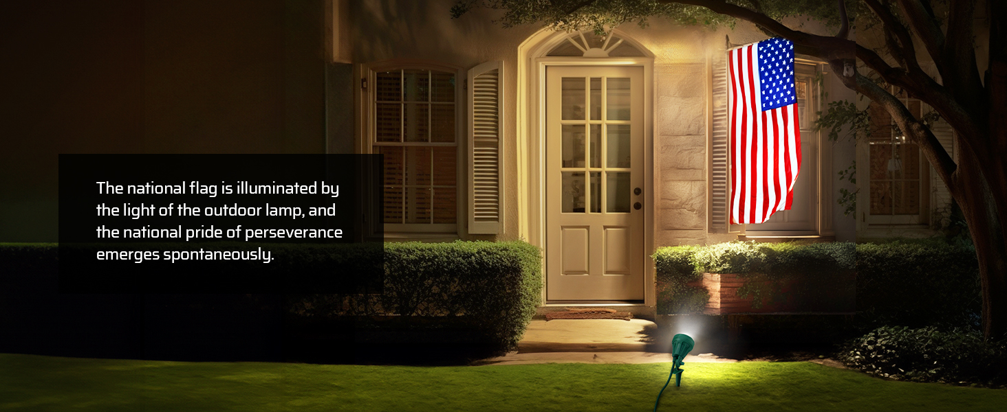 led spotlight outdoor for flag