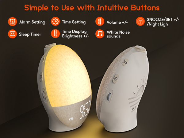 digital clock features with intuitive and simple buttons, allowing for ease of operation