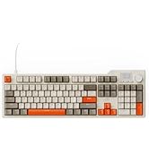 AJAZZ AK35I V3 104-Key Full Size Wired Gasket Mount Keyboard with Multimedia Buttons & Knob Contr...