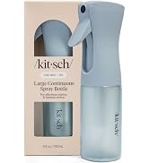 Kitsch Continuous Spray Bottle for Hair – Haze Blue, 180ml | Fine Mister Spray Bottle &amp; Water Spr...
