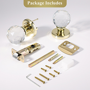 piloshed brass door knobs