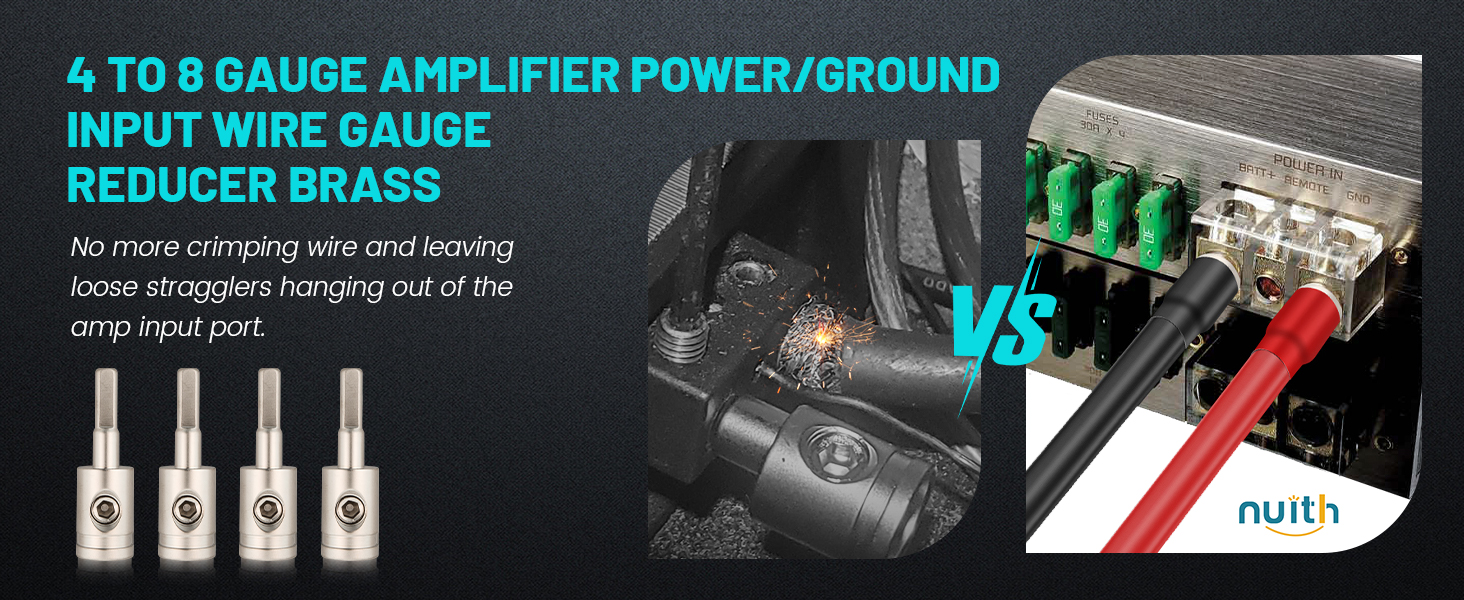 The pins work very well for amplifier power connections!Gives you nice clean install/look