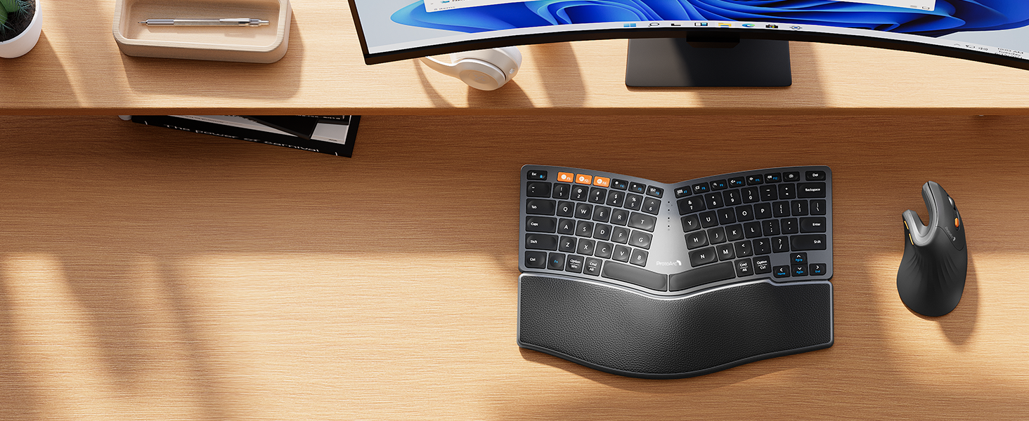 EM11 NL mouse black + EK04 mini keyboard (5)