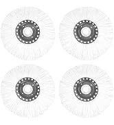 4 Pack Spin Mop Replacement Head for Hurrica, Mopnad, Cassabel and Other 360 Spin Mop Systems, Mi...