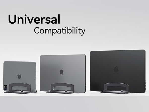 Adjustable vertical laptop stand,suitable for laptops with thickness from 0.59 inches to 1.3 inches