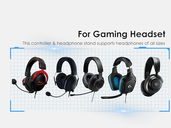 ps5 controller and headset stand