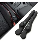 WAYAYKA Inflatable Car Seat Gap Filler Strip - 2Pcs Leather Foldable Seat Gap Plug Blocker,Stop D...