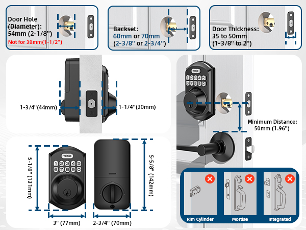 keyless entry door lock
