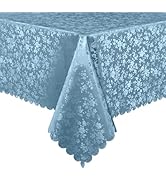 Smiry Rectangle Table Cloth, Waterproof Heavy Duty Vinyl Tablecloths, Wipeable Washable Table Cov...