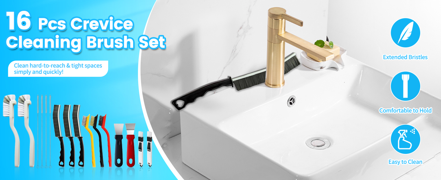 Crevice Cleaning Brush Set