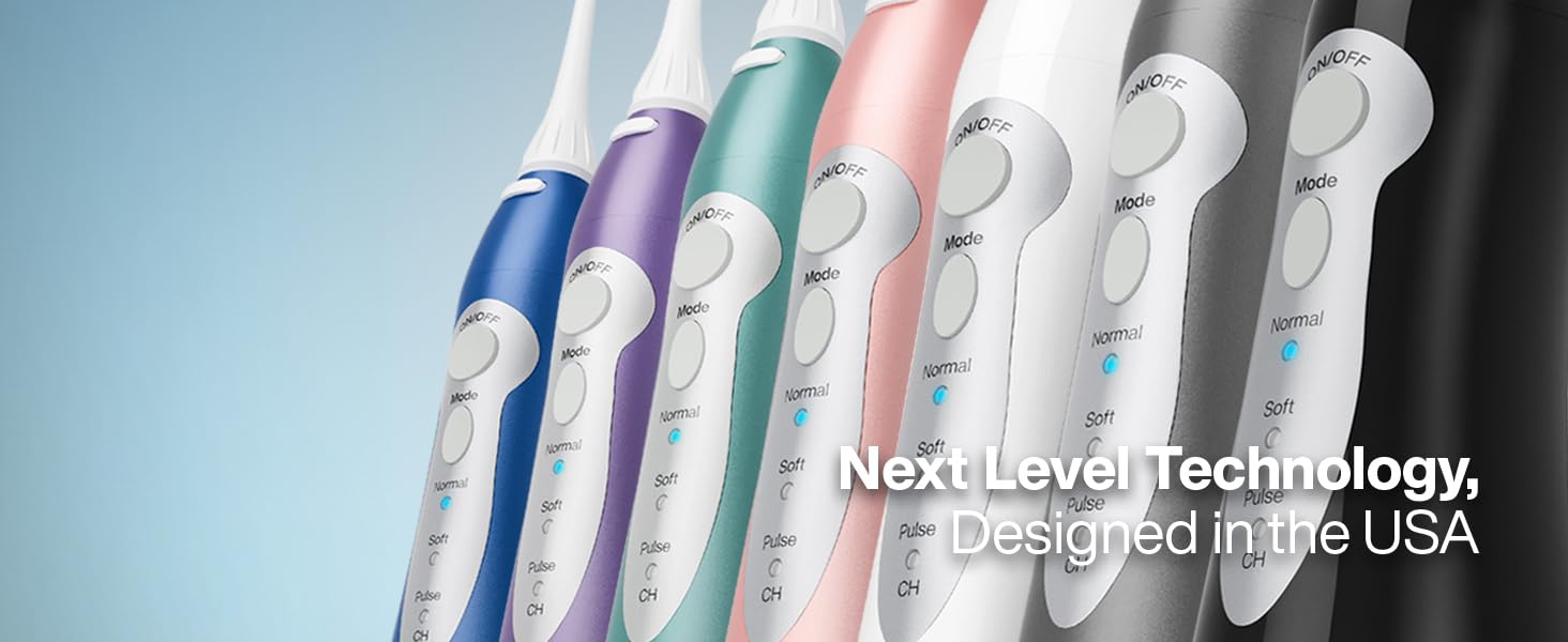 Aquasonic Aqua Flosser - Professional Rechargeable Water Flosser with 4 Tips - Oral Irrigator 