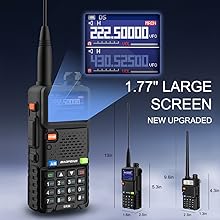 Ham Radio Handheld BAOFENG Radio 5RM 8W Long Range Walkie Talkies, UV-5R Upgraded Two Way Radio NOAA