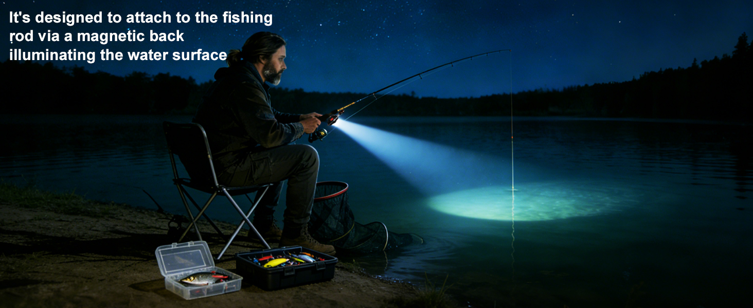 Carry a small light with you so you can fish at night without fear of the dark.