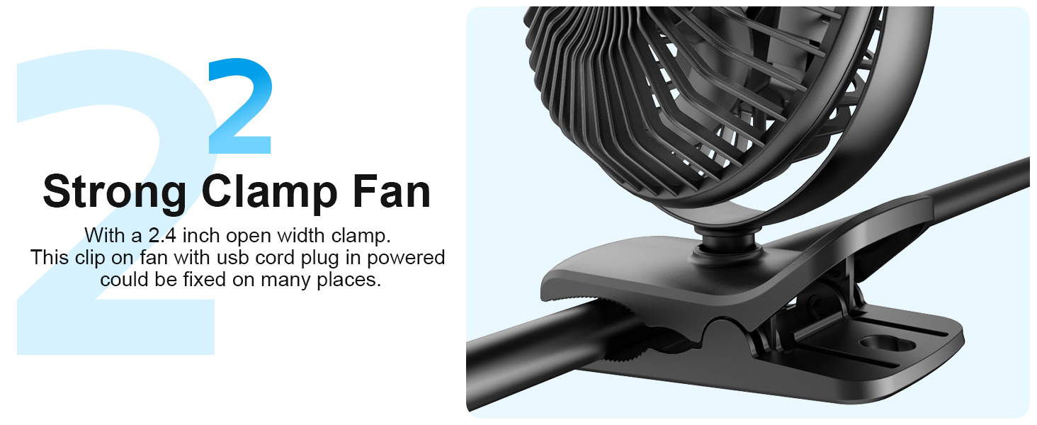 strong clamp fan
