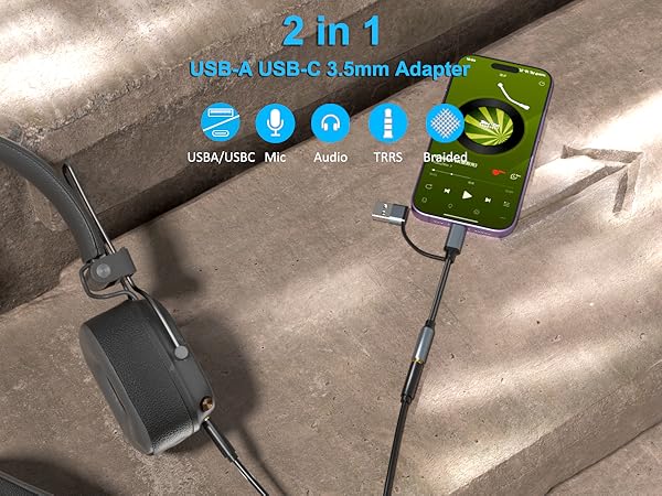 usb c to 3.5mm audio adapter