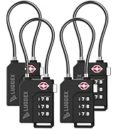 LUGGEX TSA Locks for Luggage, Suitcase Locks TSA Approved, Luggage Locks, Ease of Use &amp; Durable(B...