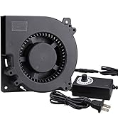 GDSTIME 120mm Blower Fan, AC 110V 220V DC 12V Powered Fan with Speed Control, for Receiver DVR Xb...