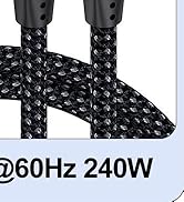 Thunderbolt 4 Cable 3.3FT 2 Pack, USB C to USBC Cord [40Gbps Data Sync/8K Display/240W Fast Charg...