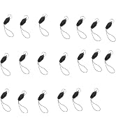 Juroicessry 20Pcs/lot Black Detachable Buckle Mobile Phone Accessories Pendant Buckle Small Sling...