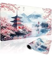 Mcapirivo Japanese Cherry Blossom Large Gaming Mouse Pad 31.5