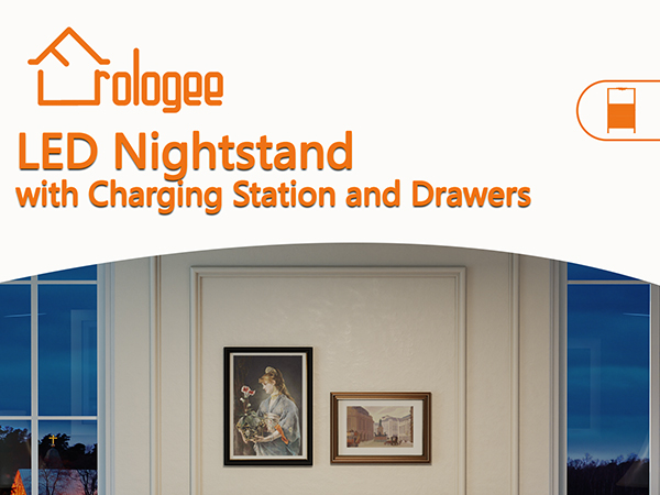 black nightstand set of 2