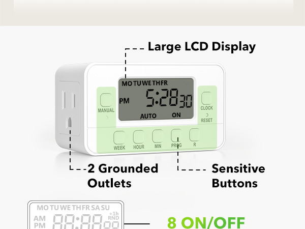 2 grounded outlets