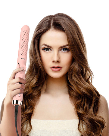 Flat Iron Hair Straightener and Curler 2 in 1