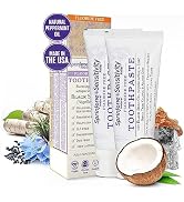 Sprinjene Fluoride Free Toothpaste for Sensitive Teeth &amp; Gum Fresh Breath Helps Dry Mouth Natural...
