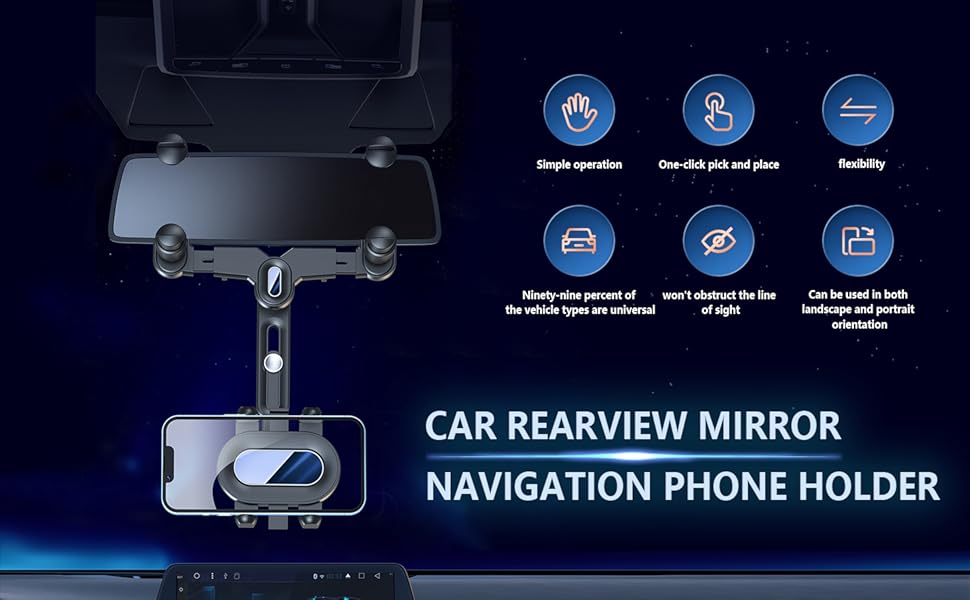 car rearview mirror navigation bracket