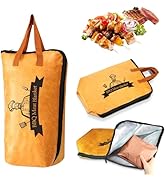 Tiaforza 21 Inch BBQ Blanket for Resting Meat, Reusable Oil-Proof Smoker Grilling Bag with 5-Laye...