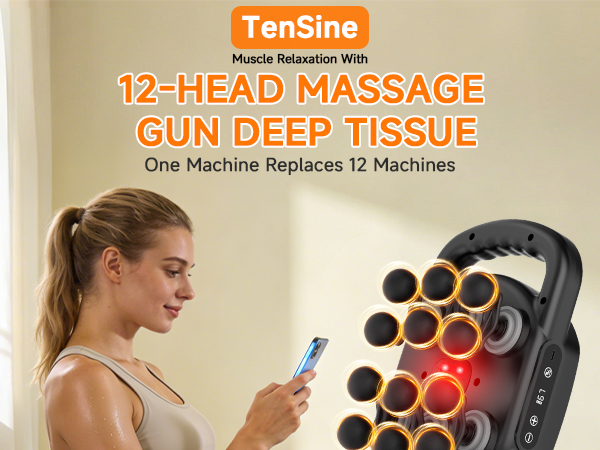 12 Head Massage Gun Deep Tissue