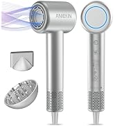 Hair Dryer, High-Speed Ionic Low Noise Blow Dryer with Brushless Motor for Fast Drying, Thermo-Co...