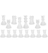 1 Set Chess Mold for Resin Silicone Chess Resin Mold Chess Crystal Epoxy Casting for Making Birth...