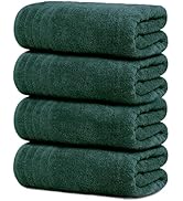 Tens Towels Pack of 4 Extra Large Bath Towels 30 x 60 Inches, 100% Cotton, Larger &amp; Lighter Weigh...