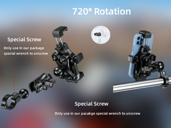 motorcycle phone handlebar mount