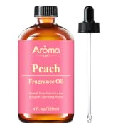 AromaLYA Peach Fragrance Oil for Diffusers 4 fl. oz / 120ml | Juicy, Warm, and Uplifting with a S...